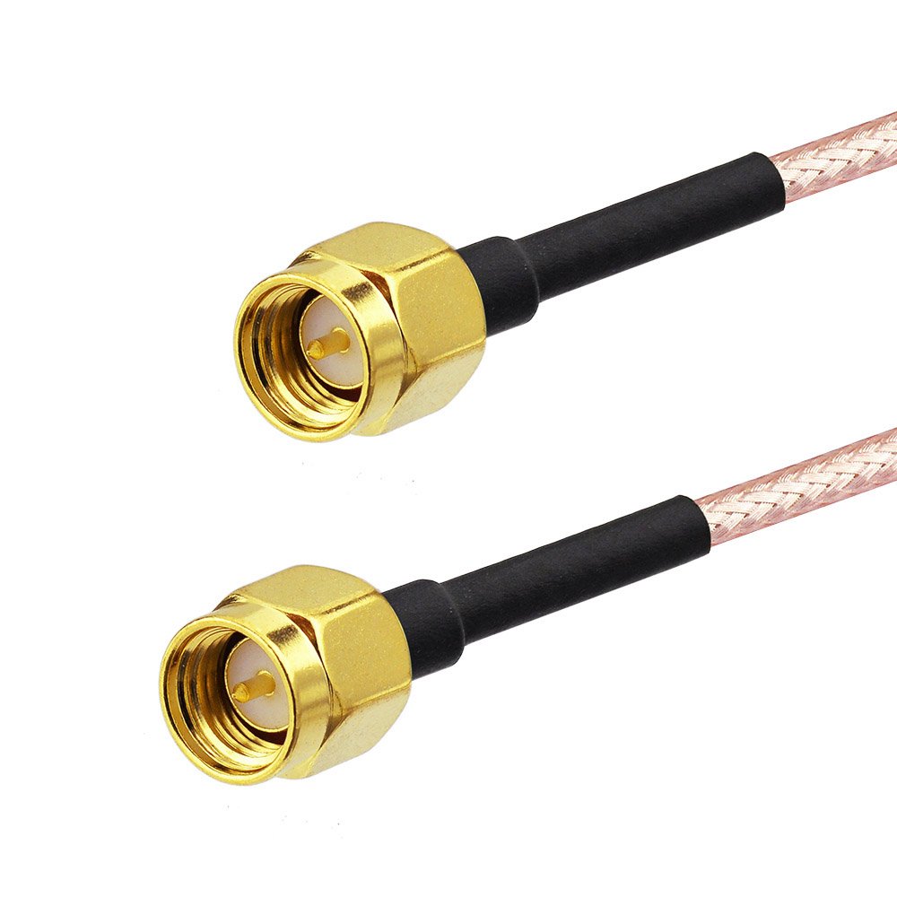 Superbat SMA Coax Cable - SMA Male to SMA Male Connector - 6 Inch RG316 Coaxial Cable Jumper for 3G 4G LTE WiFi Antenna Router RTL SDR Dongle Analyzer - 5-Pack