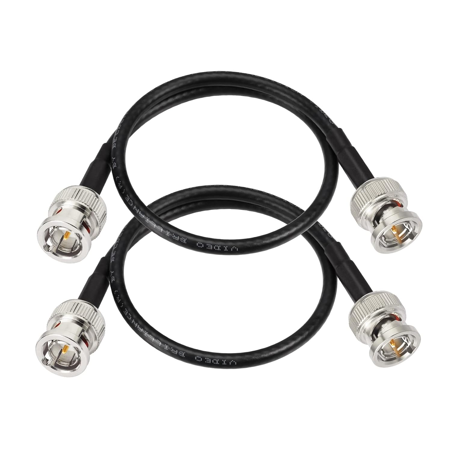 Superbat 3G/6G HD SDI BNC Cable Thin Short (Belden 1855A) - Supports HD-SDI/3G-SDI/4K/8K Camera Recorder Precision Video (2pcs)