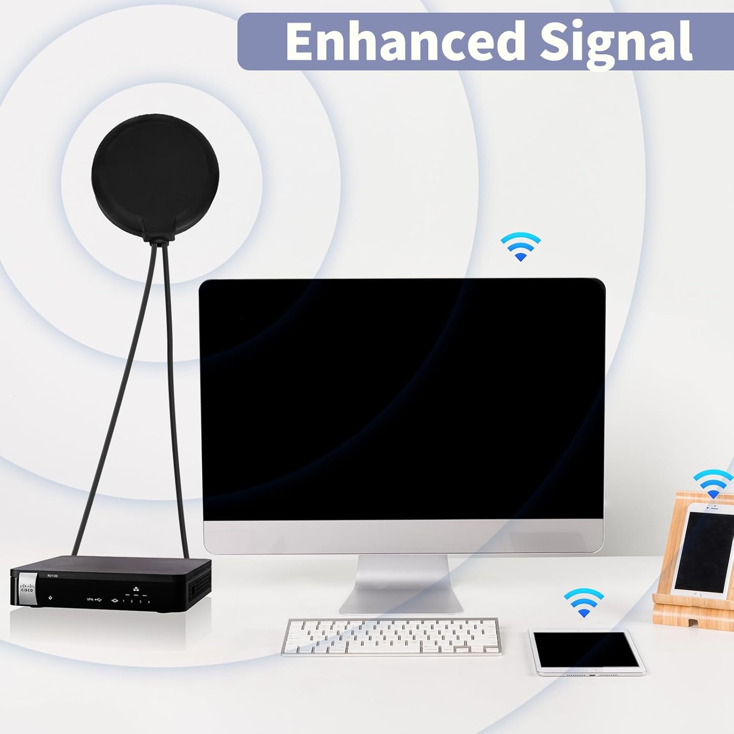 Superbat 4G LTE Antenna Dual Band MIMO Magnetic Mount Omni-Directional SMA Male Antenna for Verizon AT&T T-Mobile Sprint Router Cellular Gateway Modem Wireless Router MMDVM Hotspot Board etc.