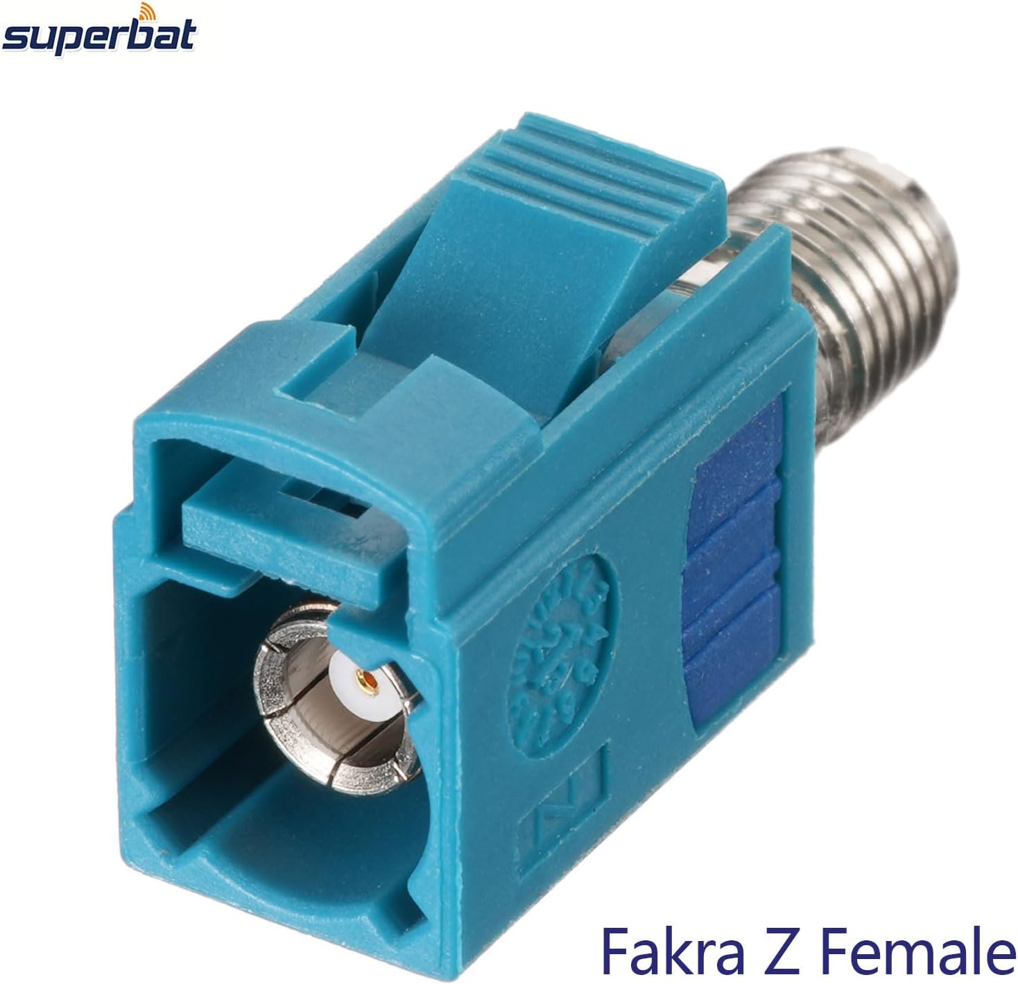 Superbat Fakra Z Female to SMA Female Vehicle GPS Antenna Adapter Connector 2Pcs for GPS Navigation Satellite Radios Car Stereo Android Head Unit 4G LTE Telematics Bluetooth Module