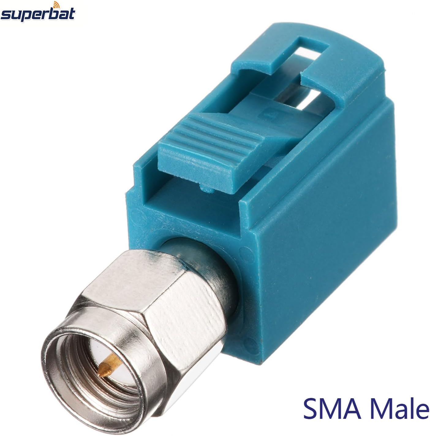 Superbat Fakra Z Female to SMA Male Adapter 2Pcs,Vehicle Antenna Adapter Connector for GPS Navigation Satellite Radios Car Stereo Android Head Unit 4G LTE Telematics Bluetooth Module