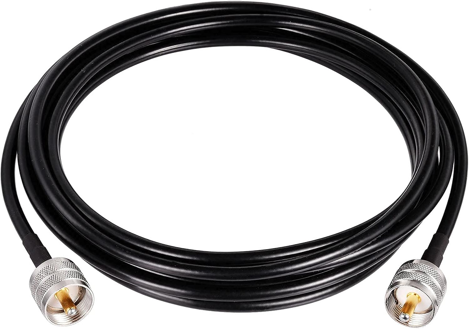 Superbat UHF Male PL-259 to UHF Male PL-259 Low Loss Digital Coax UHF Jumper Cable  for HAM & CB Radio,Antenna Analyzer,Dummy Load,SWR Meter