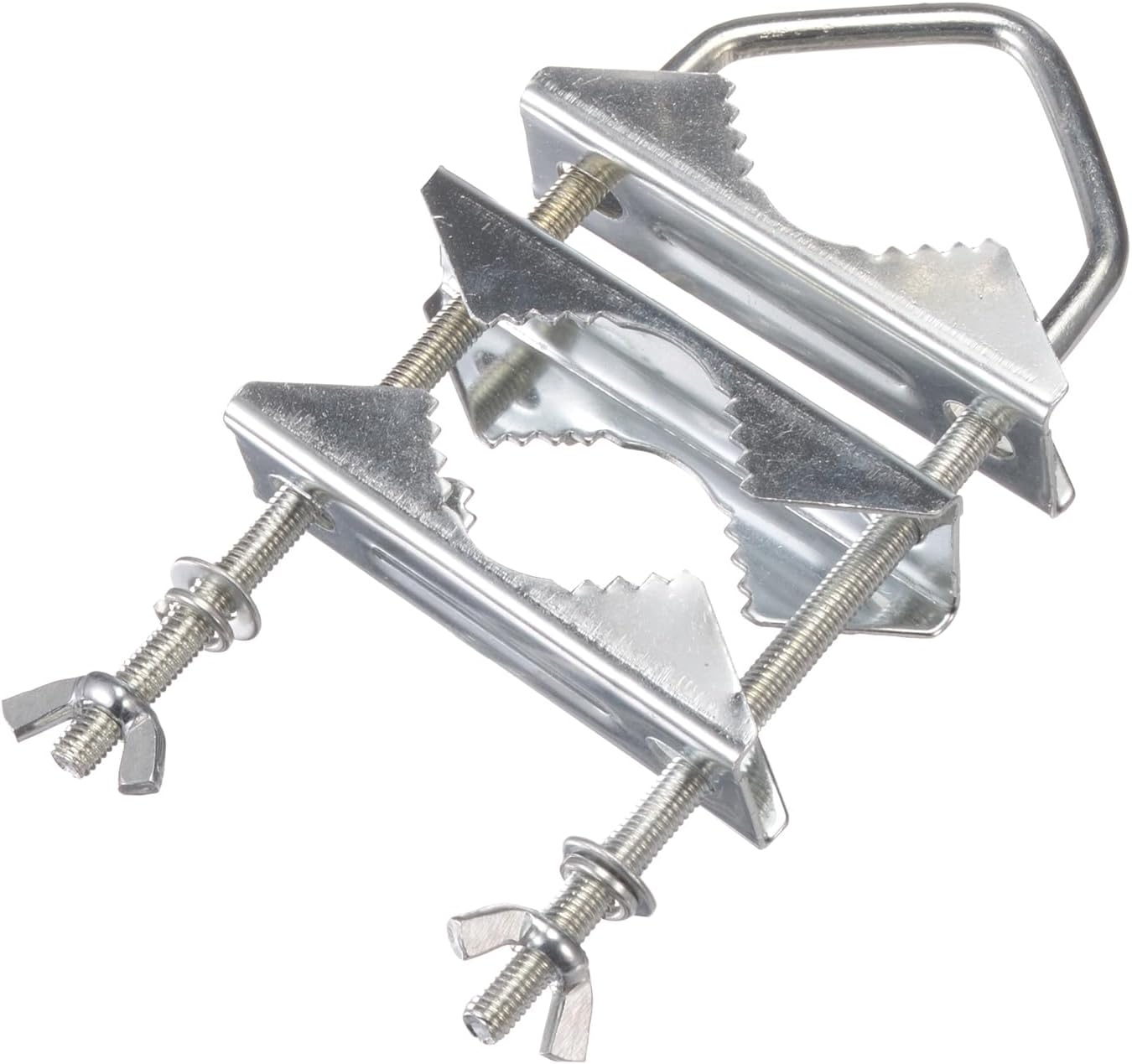 Superbat Antenna Mast Clamps U-Bolt Mounting Hardware Bracket & V Jaw Block (2Pcs) for TV CB Ham Outside Home Antenna Lora Double Pipe-Mounting etc.