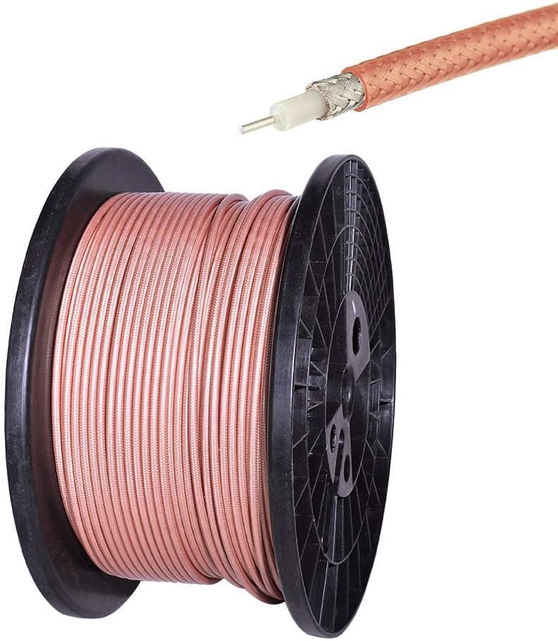 Superbat CB Coax Cable 20ft Low Loss PL-259 UHF Male to Male High Power RG142 Jumper 50 Ohm Coax Cable for HAM Radio CB Radio Antenna Analyzer Dummy Load SWR Meter