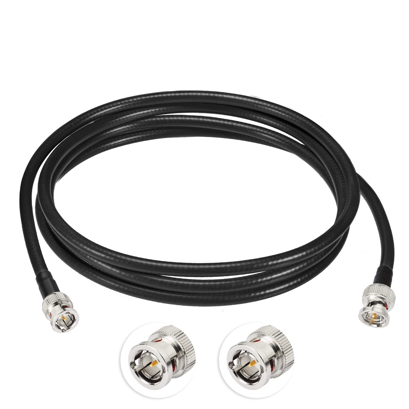Superbat SDI Cable 50ft BNC Cable 3G/6G/12G (Belden 1694A Black) Supports HD-SDI/3G-SDI/4K/8K Video Security Camera CCTV Systems, SDI Precision Video Wire