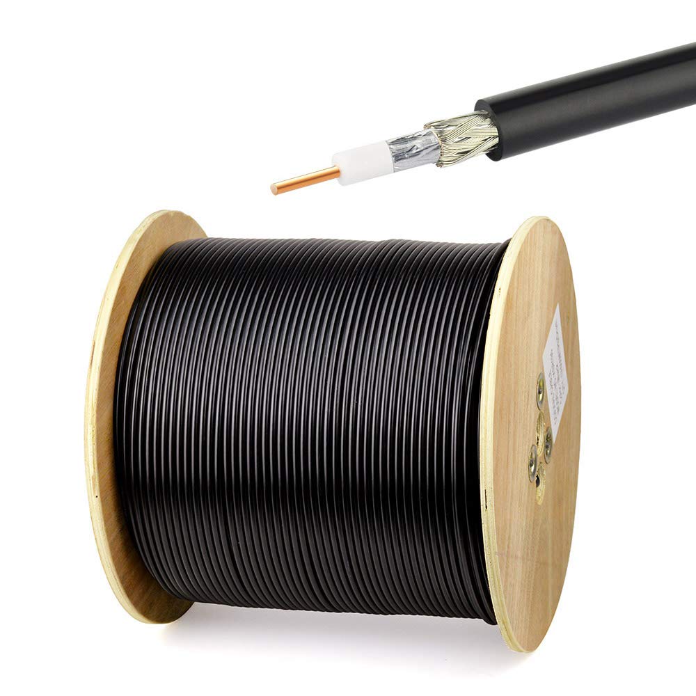 Superbat ALSR195 Coaxial Cable 50ft Low Loss 50 Ohm ALSR195 Coax Cable for WiFi/Router Signal Booster Amplifer LoRa Gateway Antenna Extension Cable