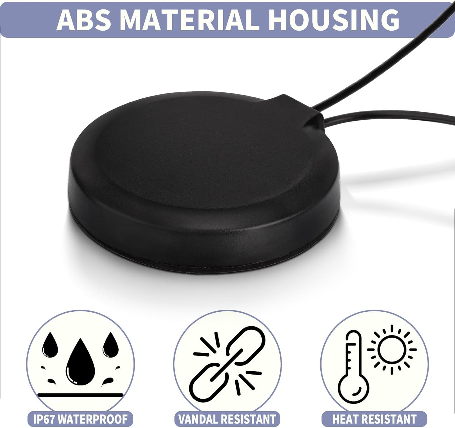 Superbat 4G LTE Antenna Dual Band MIMO Magnetic Mount Omni-Directional SMA Male Antenna for Verizon AT&T T-Mobile Sprint Router Cellular Gateway Modem Wireless Router MMDVM Hotspot Board etc.