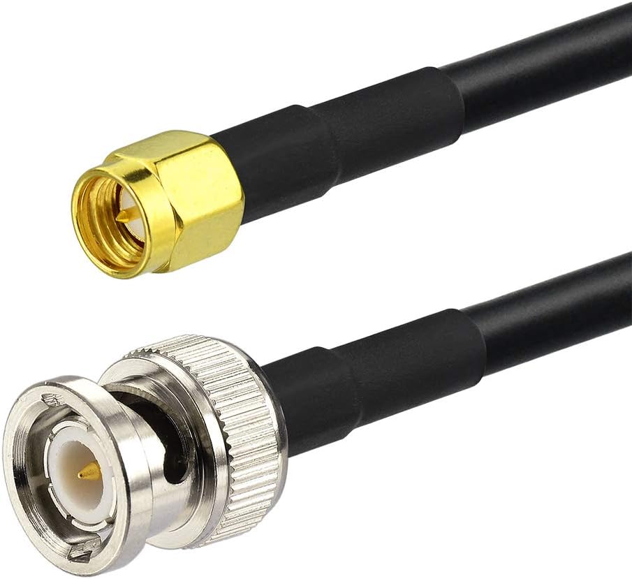 SUPERBAT SMA to BNC Cable Kit 5pcs RF Coax Adapter Kit for RF Applications/Antennas/Wireless LAN Devices/Wi-Fi Radios External Antenna etc