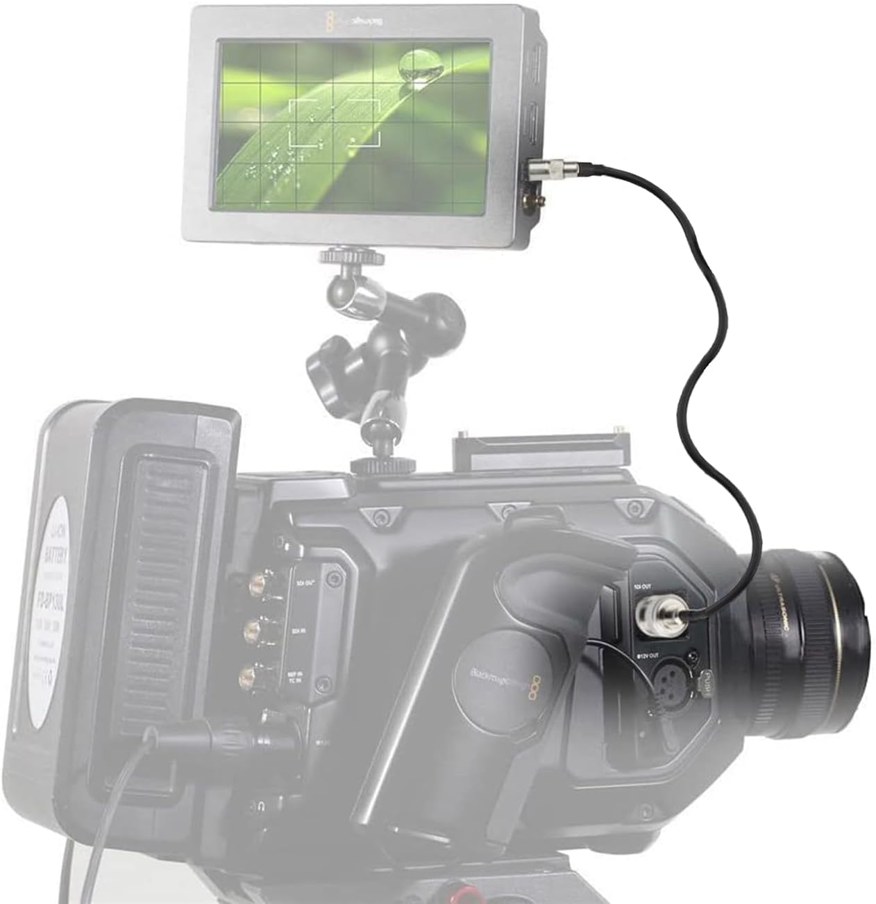 Superbat HD SDI BNC to DIN Cable, DIN 1.0/2.3 to BNC Male Cable (Belden 1855A) - 5ft - for Blackmagic BMCC/BMPCC Video Assist 4K Transmissions HyperDeck Kameras