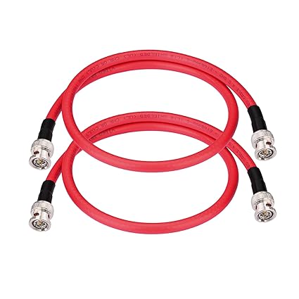 Superbat Short 3G/6G/12G SDI Cable BNC Video Cable 75 Ohm for 4K/6K 1080P 3G/6G Camera Monitor Video Switcher Recorder SDI Converter,Precision BNC Jumper 2-Pack