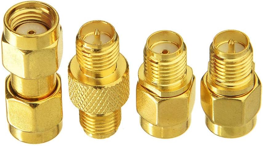 Superbat SMA Female/Male to RP-SMA Female/Male RF Coaxial Coax Adapter Connector Kit