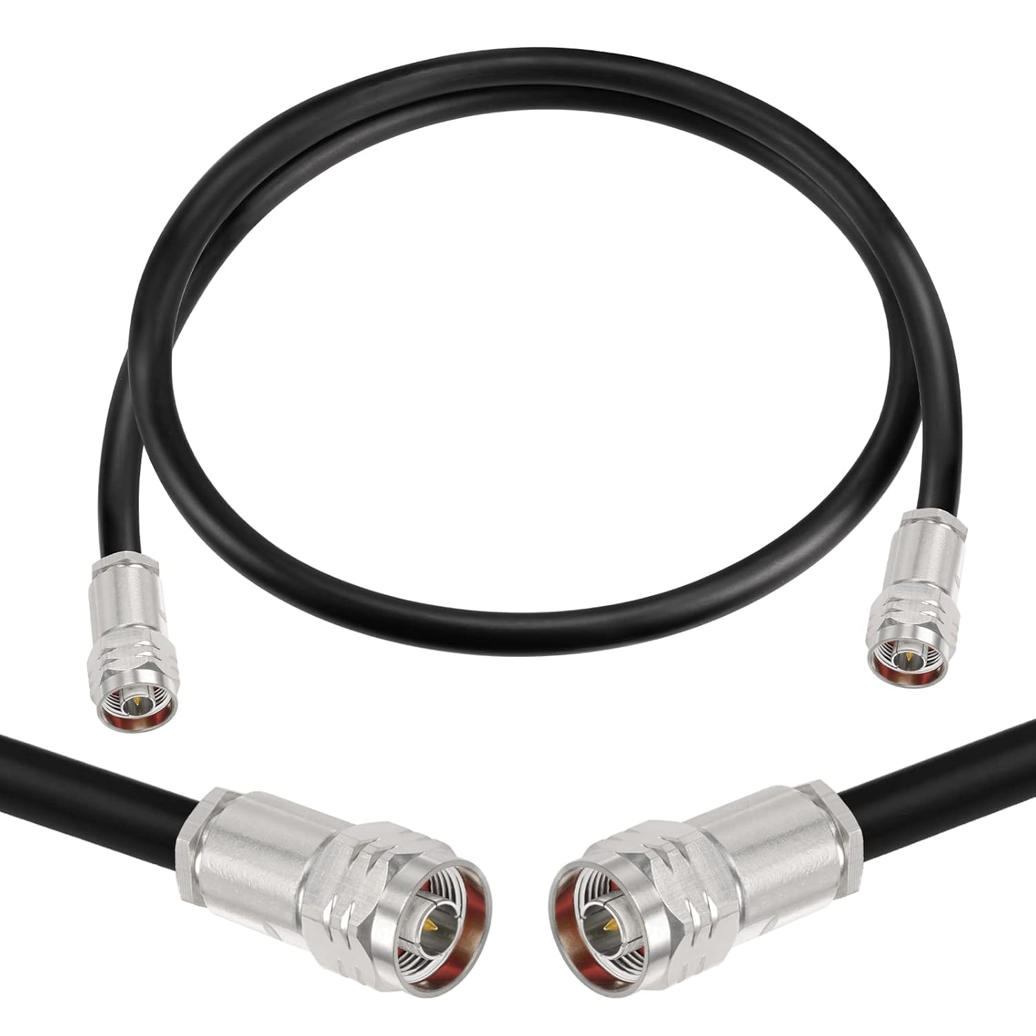 Superbat N Cable 5ft Heavy Duty Ultra Low Loss N Male to N Male Cable 50 ohm Jumper for Signal Booster ADS-B Antenna WiFi Router Repeater 3G/4G/5G Receiver etc.