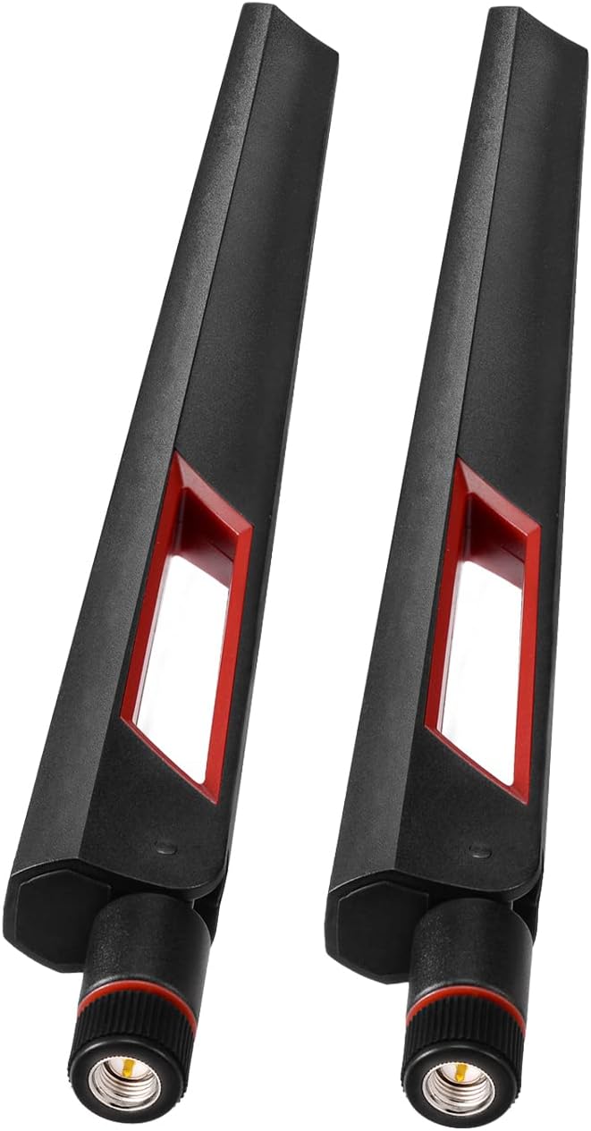 Superbat Dual Band WiFi Antenna 2.4GHz 5GHz 5.8GHz SMA WiFi Antennae for PC Desktop Computer Motherboard PCI WiFi Bluetooth Card Wireless Network Router (2-Pack)