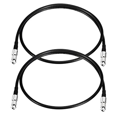 Superbat HDBNC Male to HDBNC Male Cable 75 Ohm Precision Flexible Belden 1855A Cable Broadcast-Grade Supports 3G/6G/12G-SDI, for Camera Router Video Switcher (2-Pack)