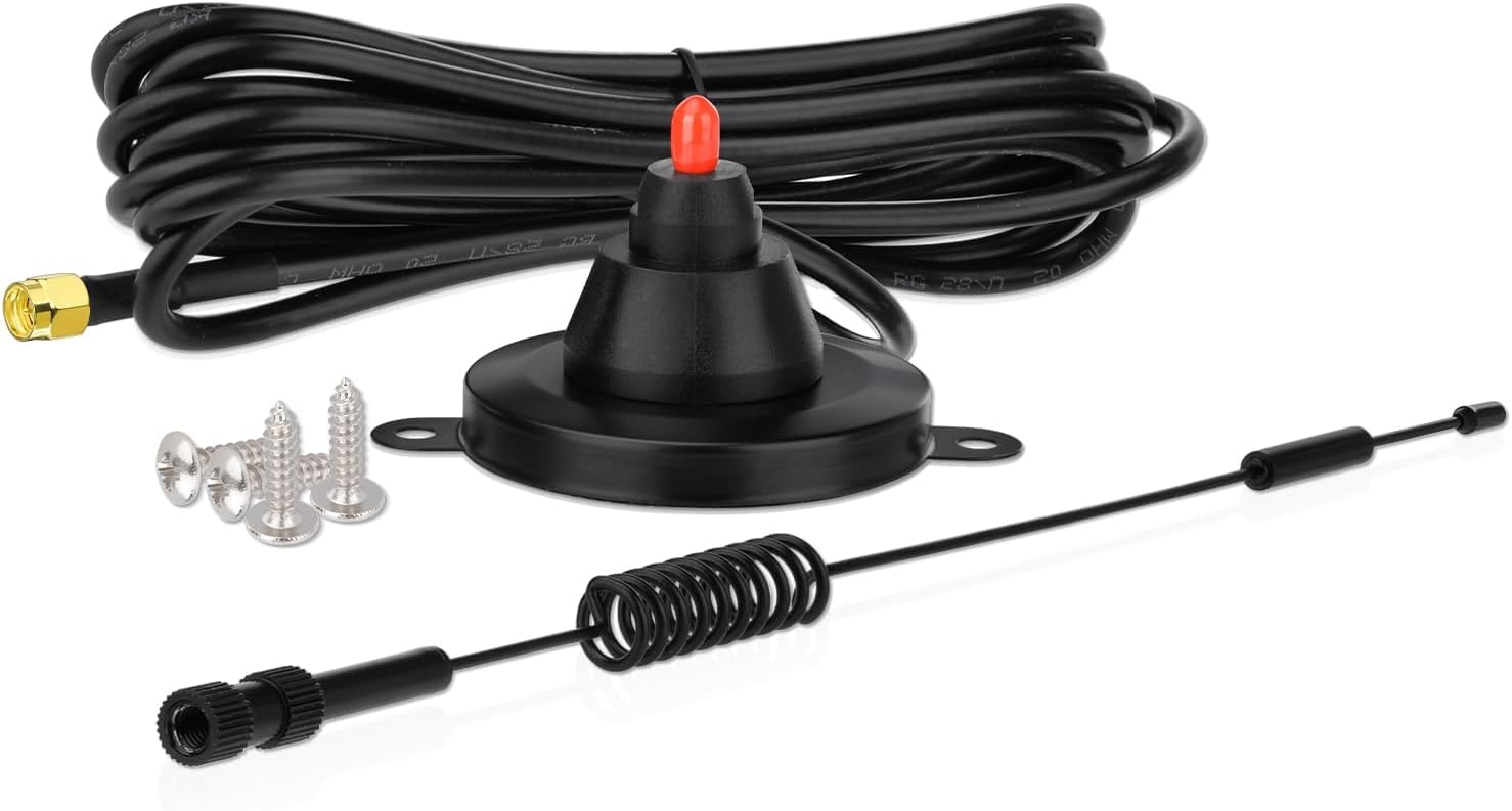 SUPERBAT 4G LTE Antenna 7dbi 698-2700MHZ Magnetic Base SMA Male Antenna for Router M2M Gateway CPE Router Vehicle Car Mobile Cellular MMDVM Hotspot