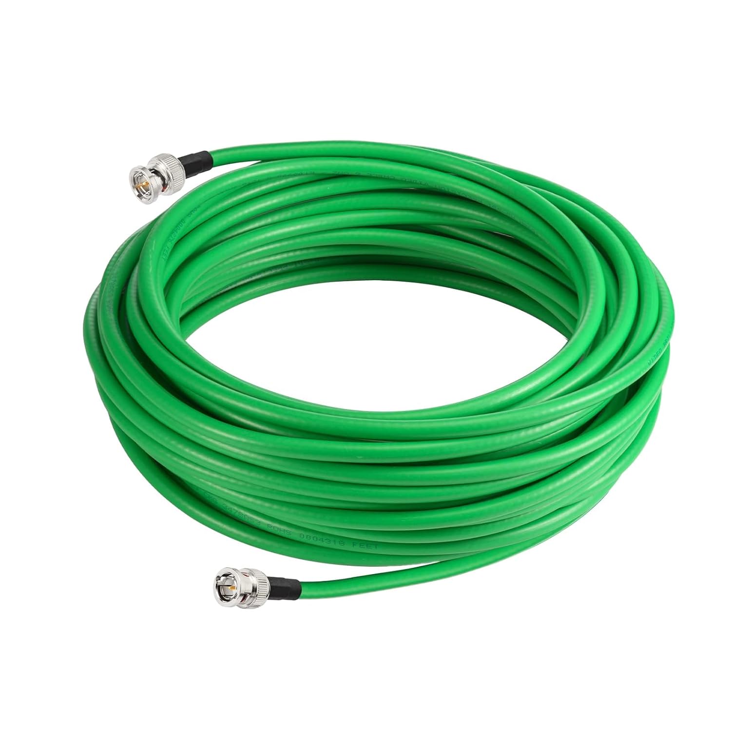 Superbat 3G/6G/12G SDI Cable 50ft Belden 1694A Green BNC Cable 75 ohm,Support UHD 3G-SDI/6G-SDI/4K/6K Video Recoder Converter, Precision SDI Camera Wire
