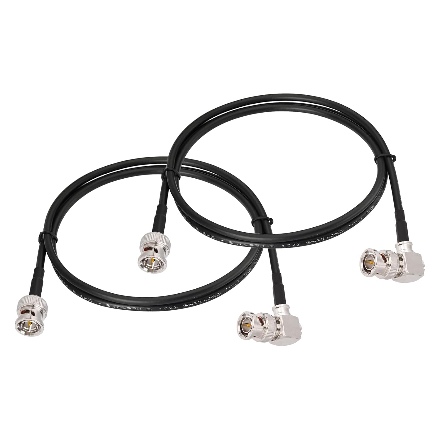 Superbat 3G/6G SDI Cable Right Angle BNC Male to Male 75 Ohm BNC Video Cable Thin Belden 1855A SDI Cable Short for HD Camera CCTV Monitor Video Switcher SDI Splitter etc 2-Pack