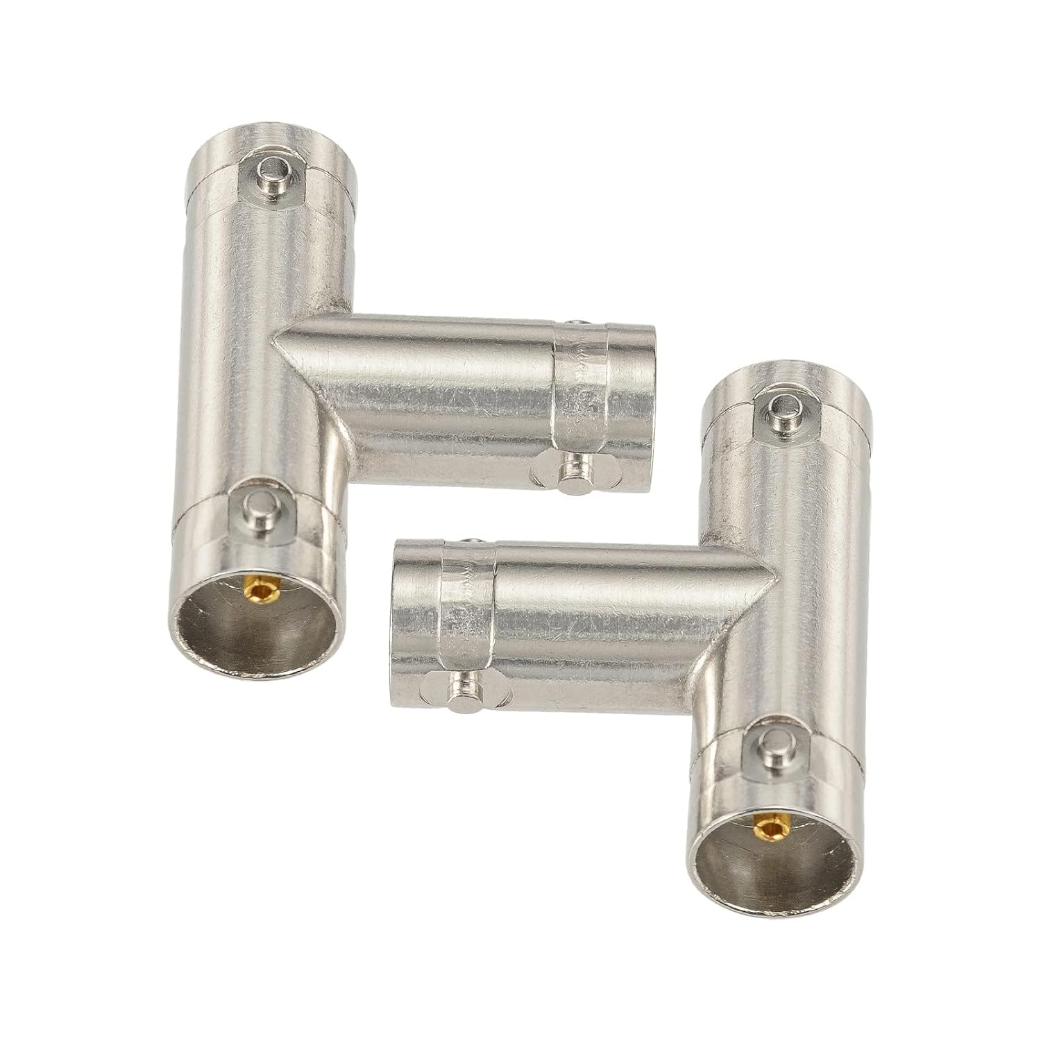 Superbat SDI BNC Splitter Adapter 75 Ohm BNC Female to Dual Female Splitter 1 in 2 Out for HD-SDI Scope CCTV Security System Monitor Connector etc. 2pcs