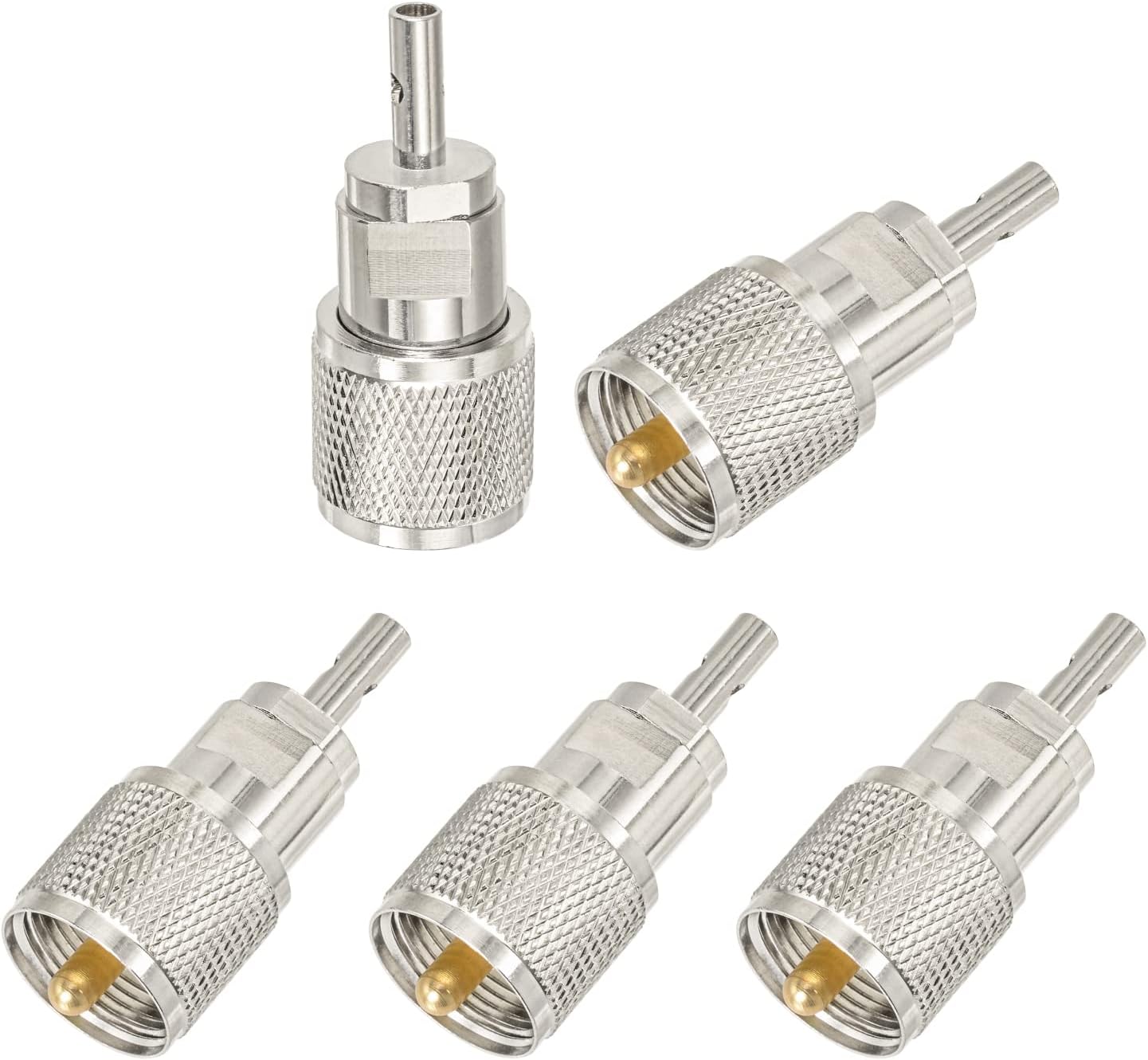 Superbat PL259 Coaxial Connectors UHF Male PL259 Solder Connector for RG316 RG174 RG188 LMR100 Coax Cable 5pcs