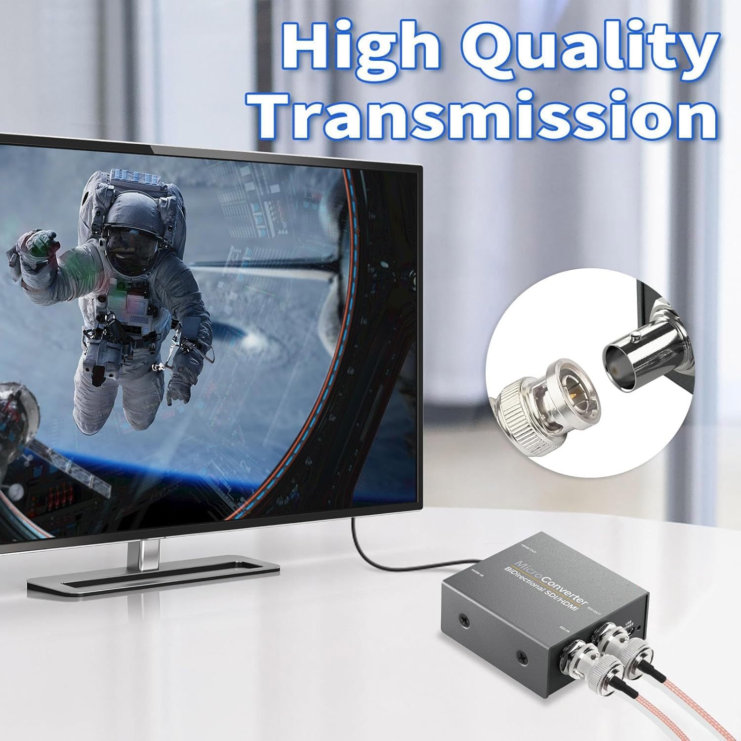 Superbat 5ft SDI Cable - BNC Connector, 75 Ohm RG179 Jumper for Cameras and Video Equipment, Supports HD-SDI/3G-SDI/4K/8K