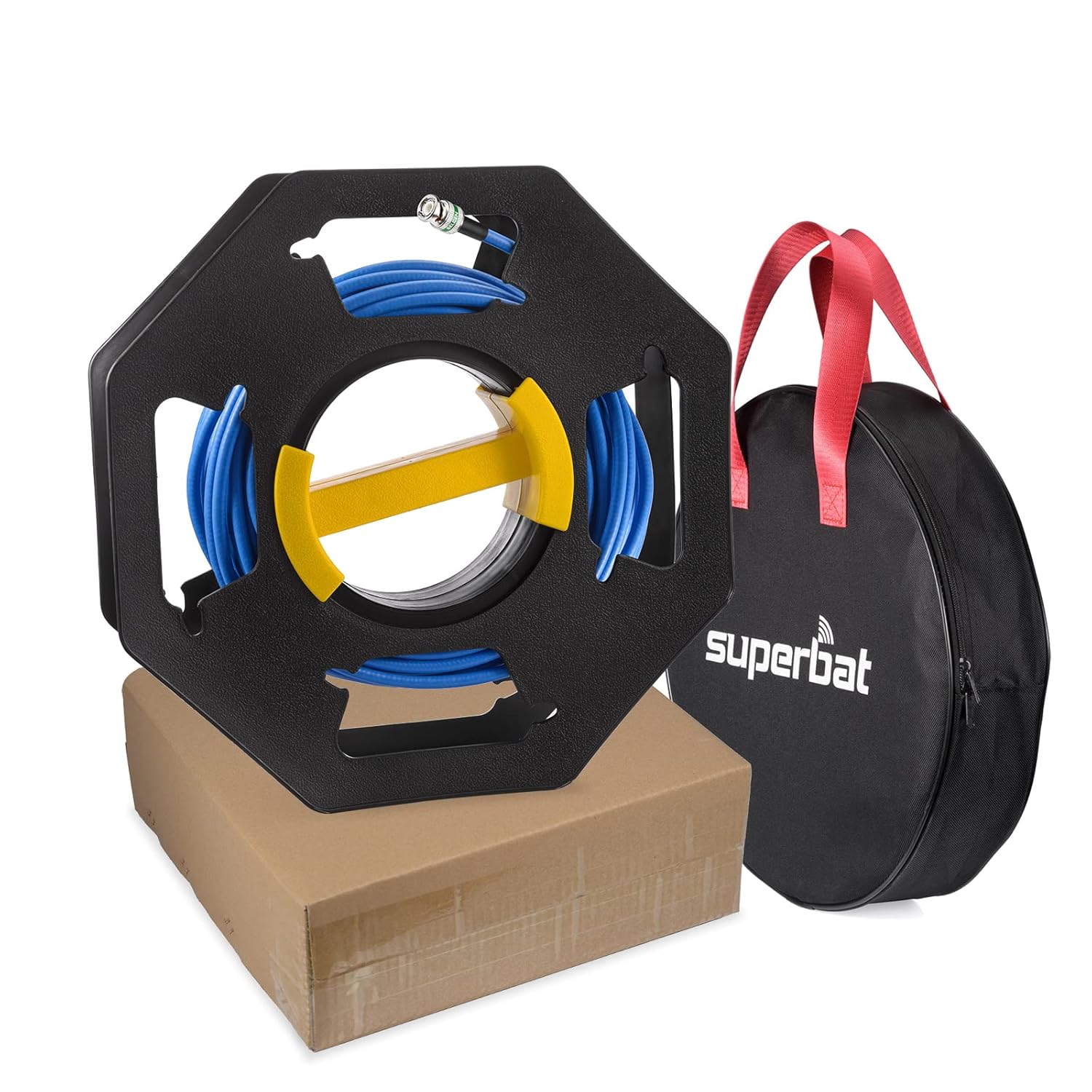 Superbat SDI Cable 3G/6G/12G SDI Cable Belden 1694A Cable, BNC Cable 75Ohm + SDI Cable Spool for 4K/6K Video Transfer SDI Recorder HDTV Upgrades SDI Frame Synchronizer