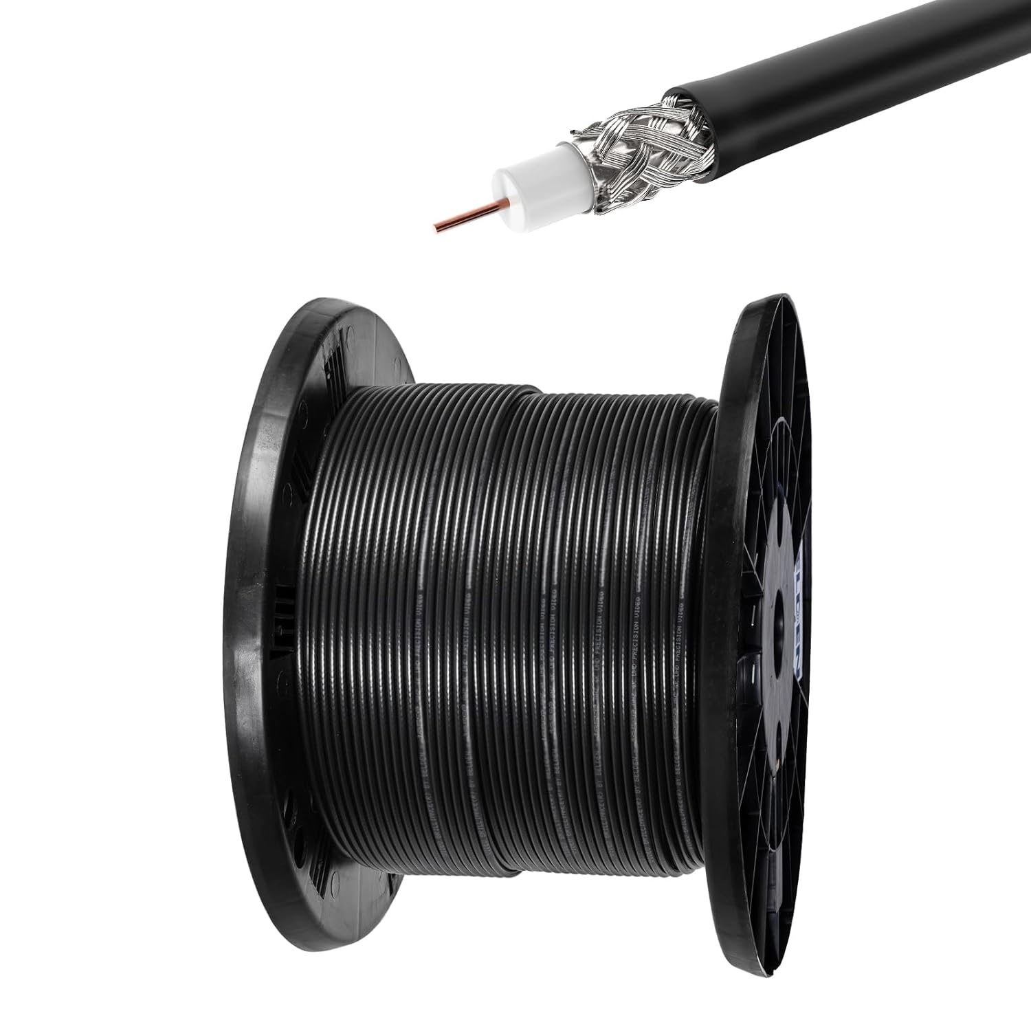 Superbat Belden 1855A Thin and Flexible Coaxial Cable 100ft,75 Ohm Low Loss Serial Digital Coax for Professional Video Production and Broadcasting,Support 3G 6G HD SDI 1080P Signal Transmission