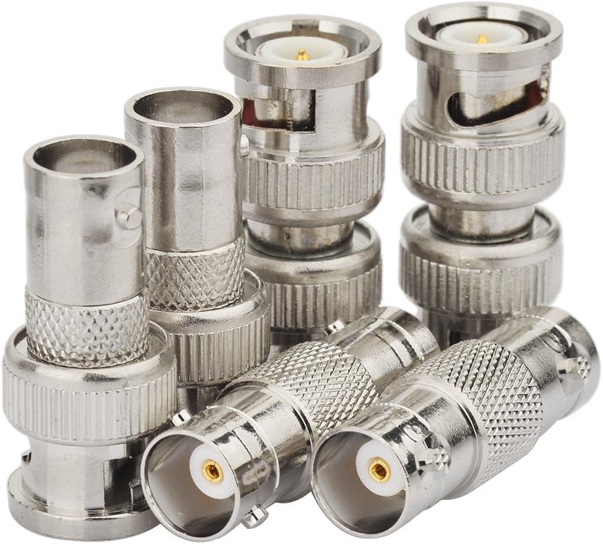 Superbat BNC Adapter Kit BNC Male/Female to Male/Female RF Coax Coaxial Connector Kit 6 Pcs