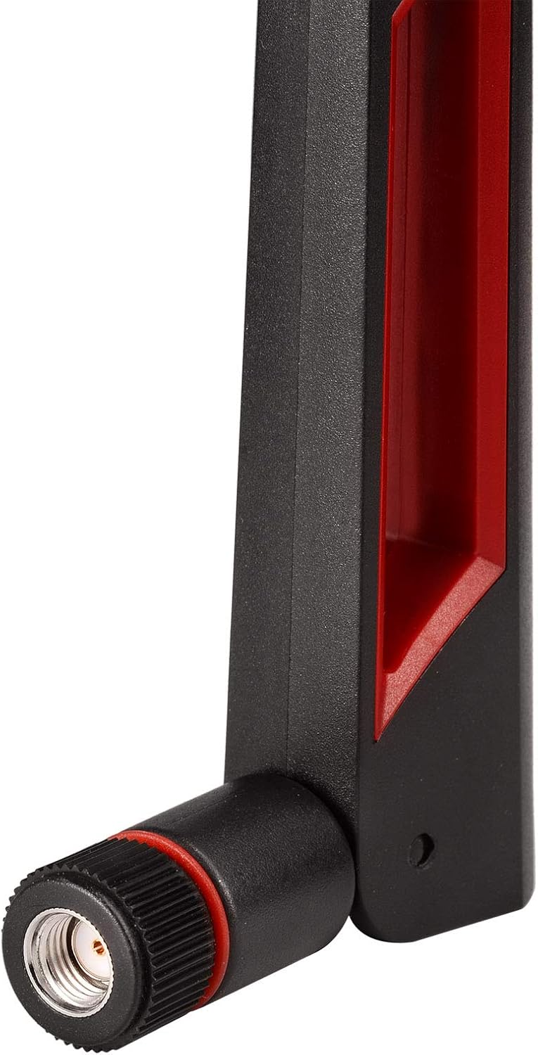 Superbat WiFi Antenna with RP-SMA Male Connector, 2.4GHz 5GHz 5.8GHz Dual Band Antenna for PCI-E WiFi Network Card USB Wireless Camera Router Hotspot etc. 2pcs