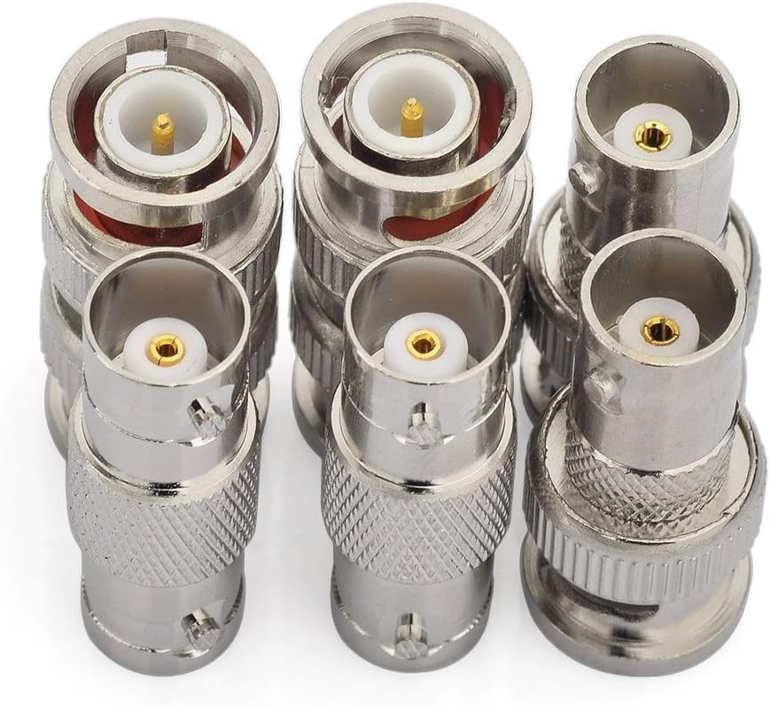Superbat BNC Adapter Kit BNC Male/Female to Male/Female RF Coax Coaxial Connector Kit 6 Pcs