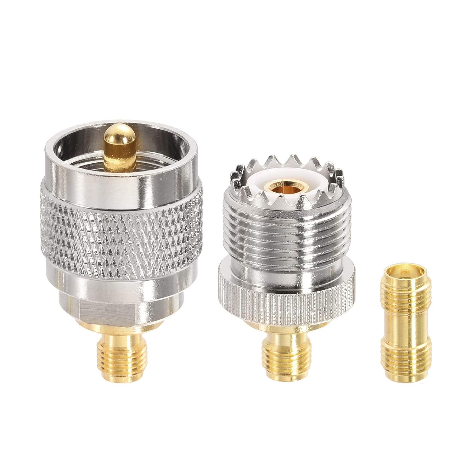 Superbat SMA Male to SO239 RF Coaxial Coax Cable 6inches + 3pcs Adapter Kit, SMA to UHF Cable + SMA to SO239/PL259 Adapter Kit for RF Applications/CB Radio/Handheld Radio Antenna/Walkie Talkie etc