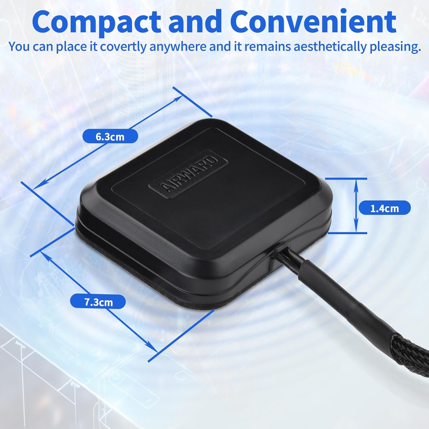 SUPERBAT 4G LTE SMA Male MIMO Antenna Adhesive Magnet Mount with 10ft Extension Cables for Verizon AT&T T-Mobile Sprint 4G LTE Router Cellular IoT Gateway Mobile Broadband Modem Hotspot