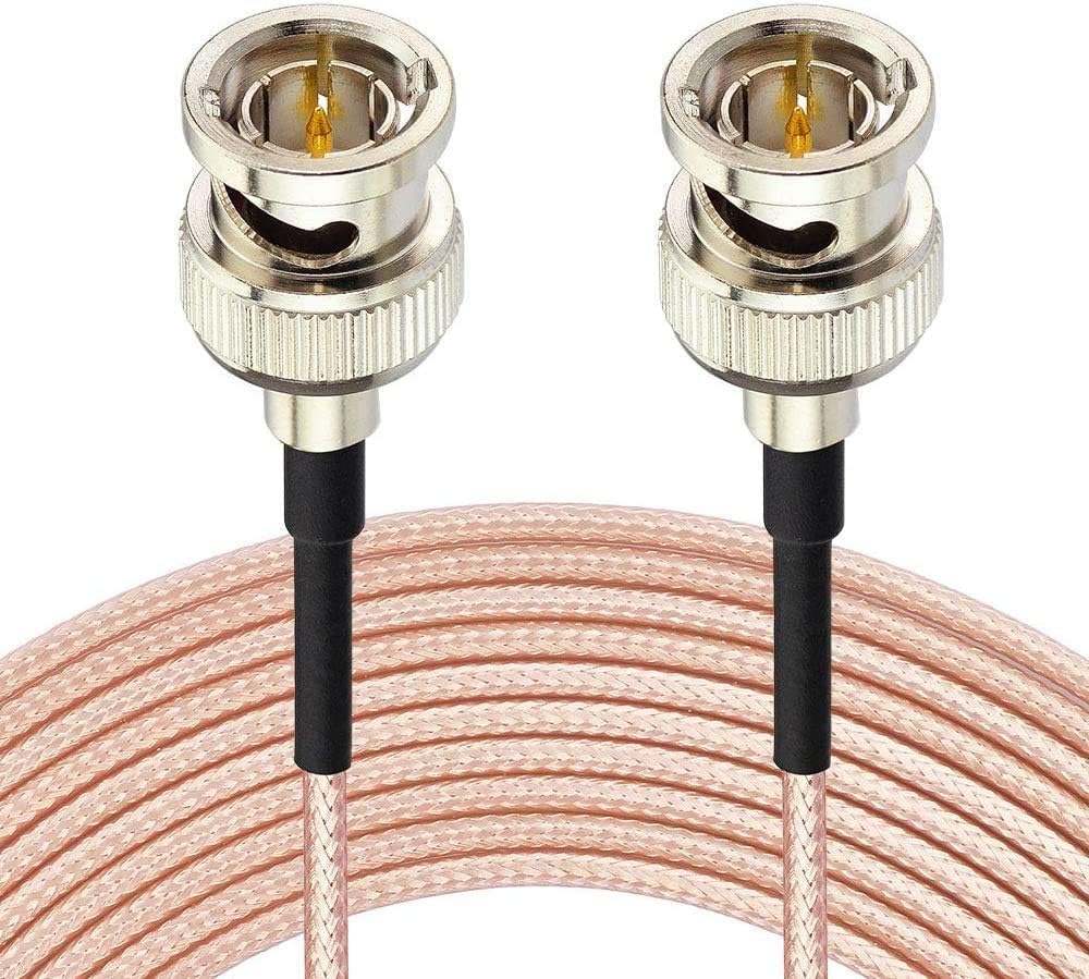 Superbat 3G HD SDI Cable BNC Jumper  75 ohm for Cameras Monitor Vedio Recorder BMCC Video Equipment Supports HD-SDI 3G-SDI 4K 8K SDI Video Cable 2Pcs