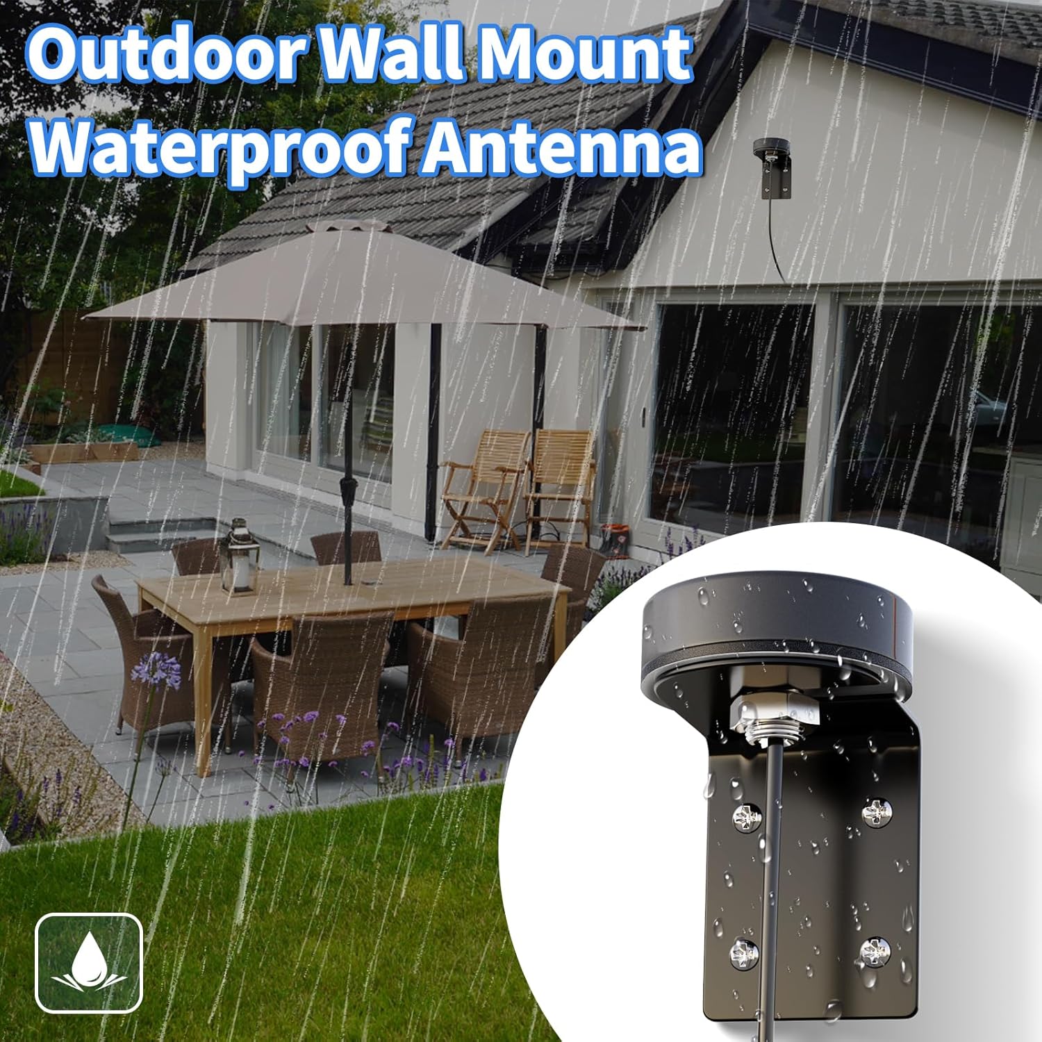 Superbat 4G LTE Antenna Outdoor Wall Mount Waterproof Cellular Trail Camera Antenna for Verizon AT&T T-Mobile Sprint 4G LTE Router Gateway Modem Trail Camera