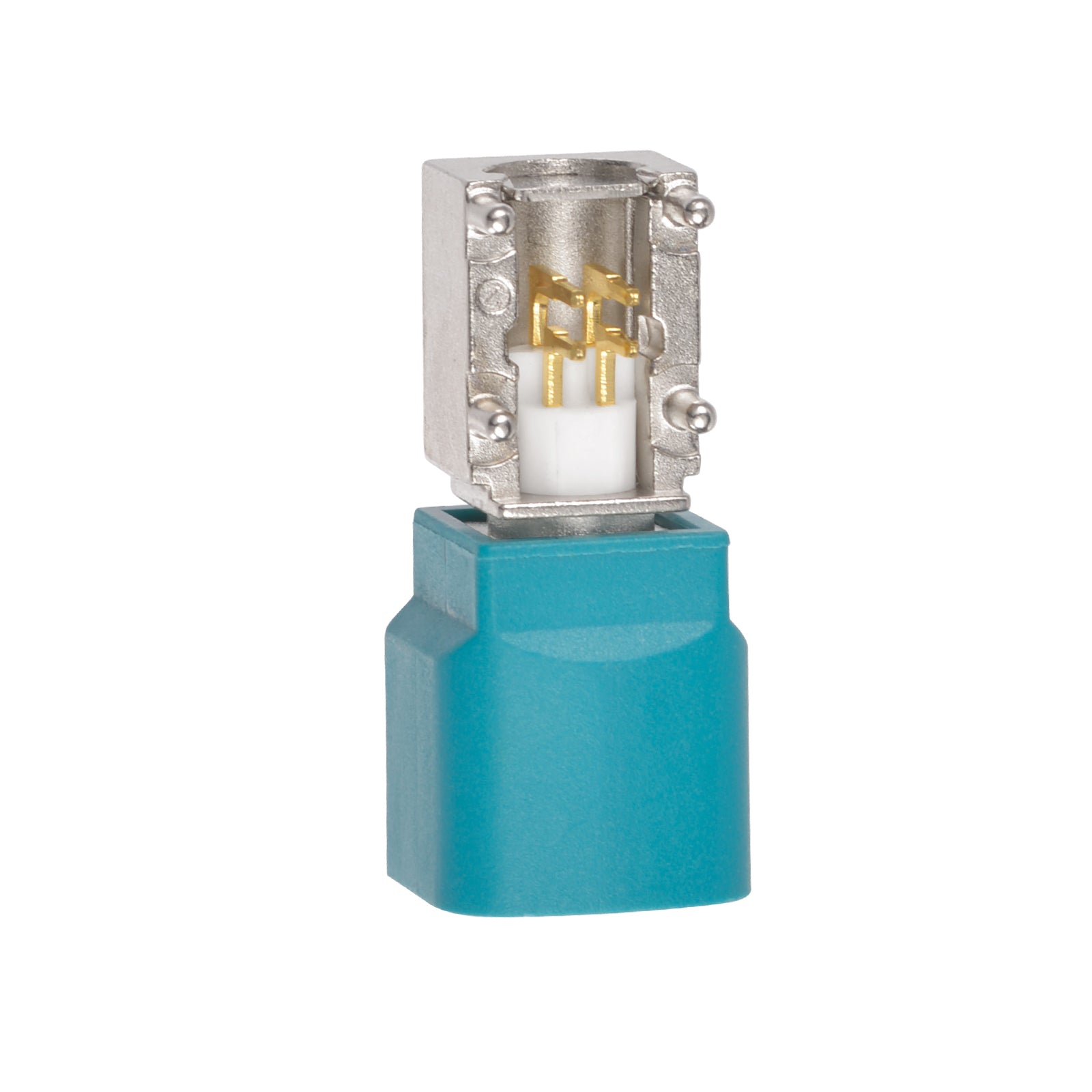 HSD-RF-Connector-Fakra-4pin-Code-Z-Jack-PCB-mount-right-angle-RF-car-connector_F03-RJPT4-Z_PT03