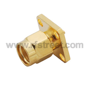 RF-RP-SMA-Connector-4-hole-panel-mount-Plug-with-solder-Post-terminal_S02-FPHL4-11BS00_PT00