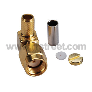 RF-RP-SMA-Connector-Crimp-Plug-female-pin-right-angle-for-LMR195_S02-RAL19-11BS00_PT02