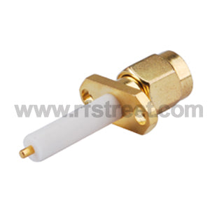 RF-SMA-Connector-2-hole-panel-mount-Plug-with-long-dielectric-and-solder-Post_S01-FPHL2-11BS02_PT02