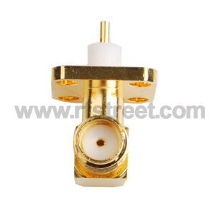 RF-SMA-Connector-4-hole-panel-mount-Jack-Right-Angle-with-extended-dielectric_S01-RRHL4-11BS00_PT03