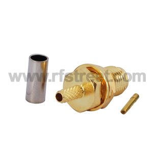 SMA-connector-Crimp-Jack-Bulkhead-with-Nut-Straight-for-LMR100_S01-BH316-11BS00_PT00