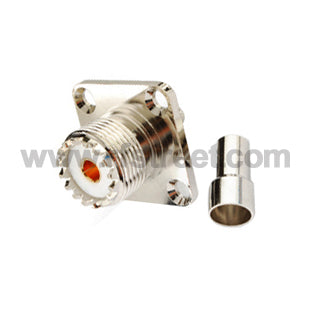 UHF-Crimp-Jack-with-4-Hole-Panel-Mount-RF-Connector-for-LMR195_U01-FJL19HL4-41BS00_PT01