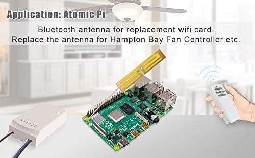 wlaniot 2.4G Wireless Mini PCI PCI-E WiFi Bluetooth Internal Antenna Built-in Antenna (5dbi,700-2600Mhz,U.FL/IPX Connector,RG178 Cable 4inches) 2pcs