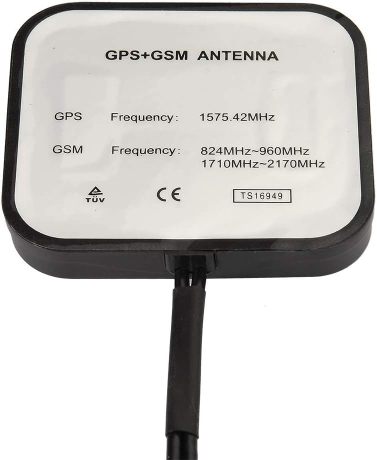 Superbat Vehicle GPS + 4G LTE Magnetic Mount Combination Antenna with SMA Connector for GPS Navigation Head Unit Car Telematics 4G LTE System