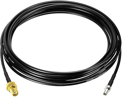 Superbat SMA to TS9 Cable (RG174) SMA Female to TS9 Male Adapter Cable 50 Ohm for 4g/5g Modems Router USB MiFi Hotspots MIMO Antenna Dongle 1pcs