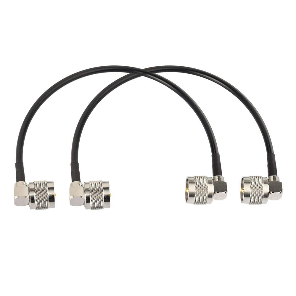 Superbat CB Radio Coax Cable (2-Pack) PL259 Jumper Cable UHF Pl259 Male to Male Digital RG58 Coax Cable for HAM & CB Radio,Antenna Analyzer,Dummy Load,SWR Meter