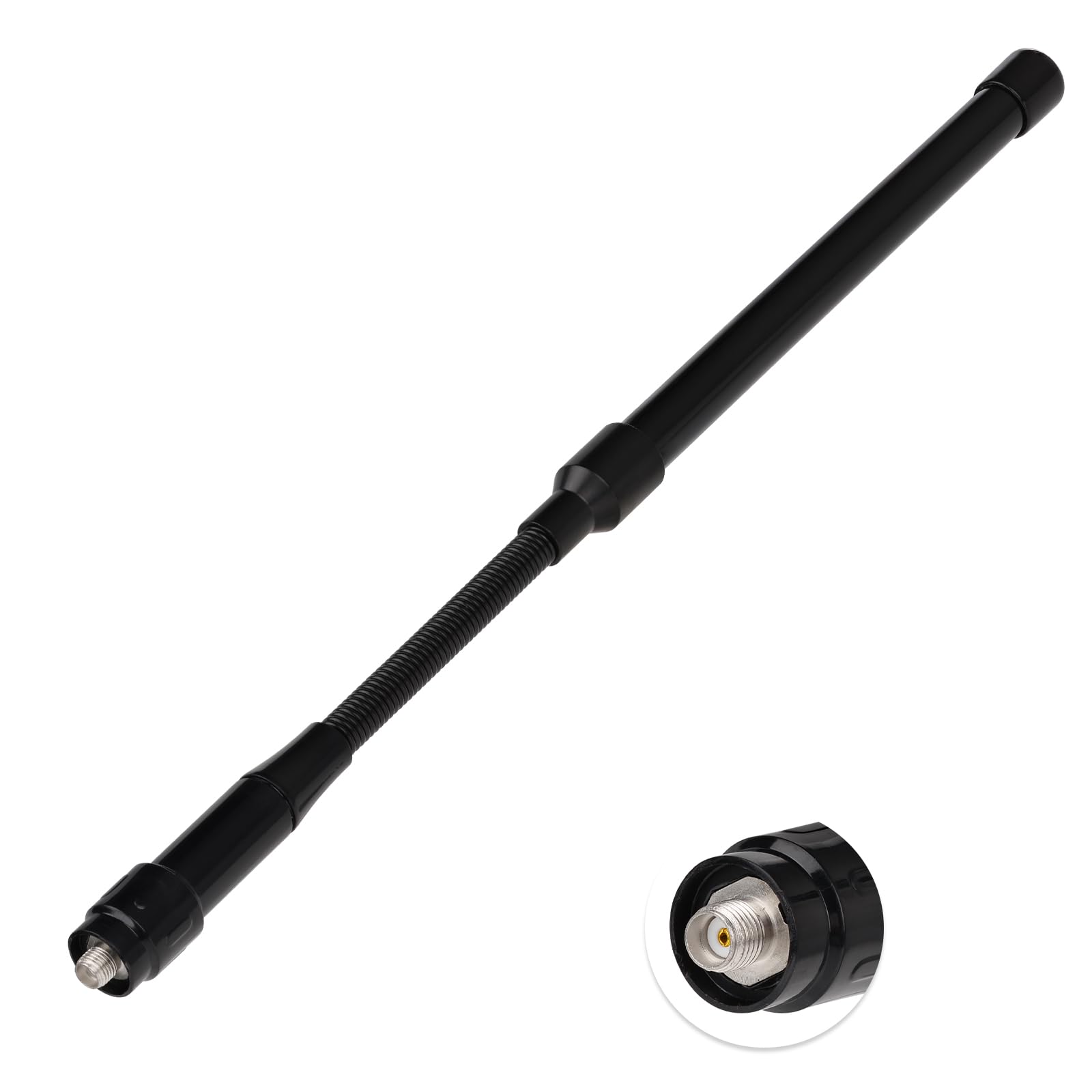 Superbat Dual Band 136-174 400-470MHz UHF VHF Radio Antenna SMA Female Whip Walkie Talkie Antenna Compatible with Baofeng UV-5R Retevis Aliunce HD1 Arcshell AR-5 Two Way Radio