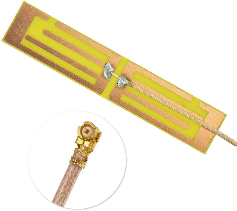 wlaniot 2.4G Wireless Mini PCI PCI-E WiFi Bluetooth Internal Antenna Built-in Antenna (5dbi,700-2600Mhz,U.FL/IPX Connector,RG178 Cable 4inches) 2pcs