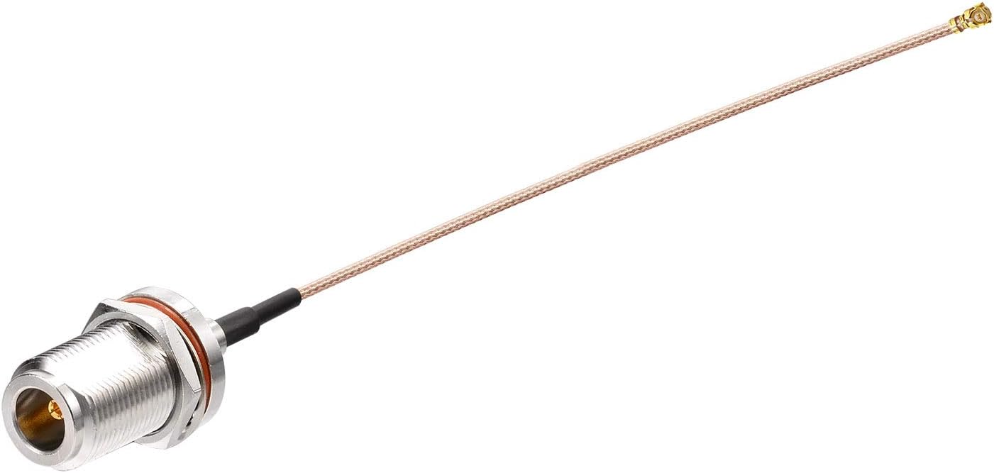 wlaniot IPX/u.fl to N Type Female Pigtail Cable (6" RG178 for PCI WiFi Card Wireless Router Gateway External Antenna etc.