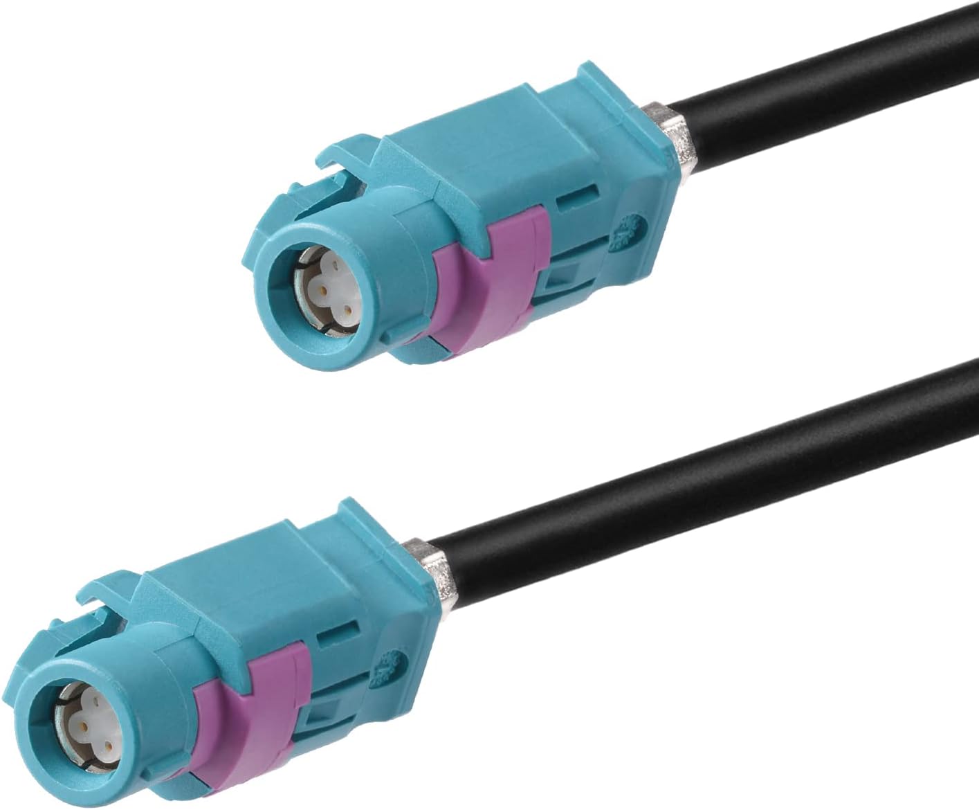 Superbat Fakra HSD LVDS Adapter 3ft Wiring Harness HSD 535 4-Core Cable Fakra Z Female Connector for USB Wire Vehicle Transmission Screens etc.