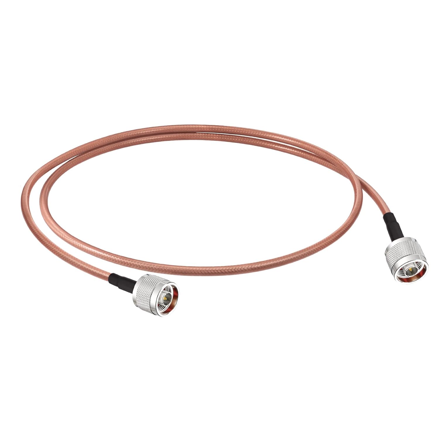 Superbat N Male to N Male Coaxial Cable High Power RG142 Coax Cable Low Loss 50 ohm Jumper for Duplexer Repeater Cell Booster Antenna Systems etc.