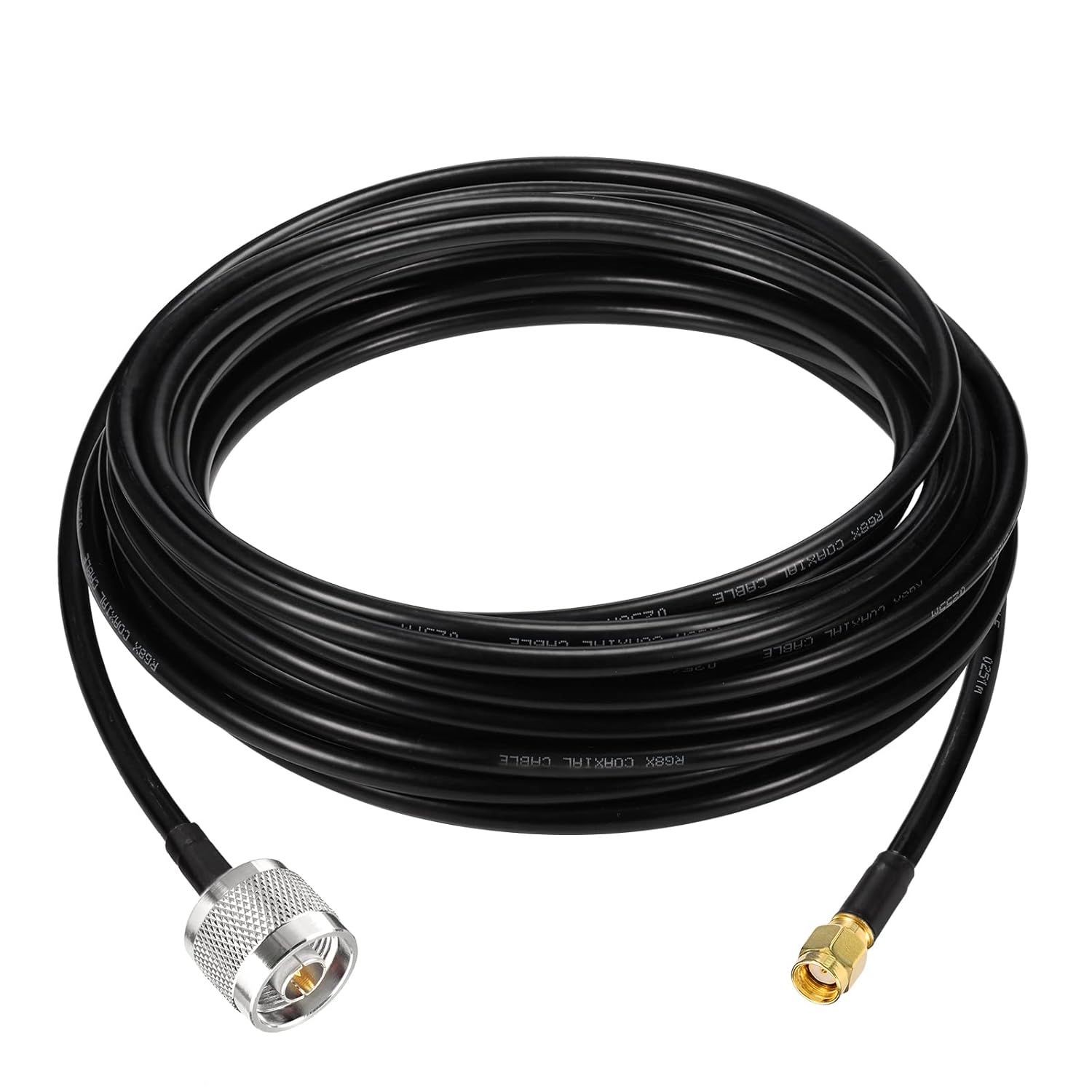 Superbat N to RPSMA Cable, Low Loss RG8x Cable 25ft, Type N Male to RPSMA Male Cable for Miner Hotspot Gateway 3G/4G/LTE/WiFi Antennas Radio Transmitters etc.